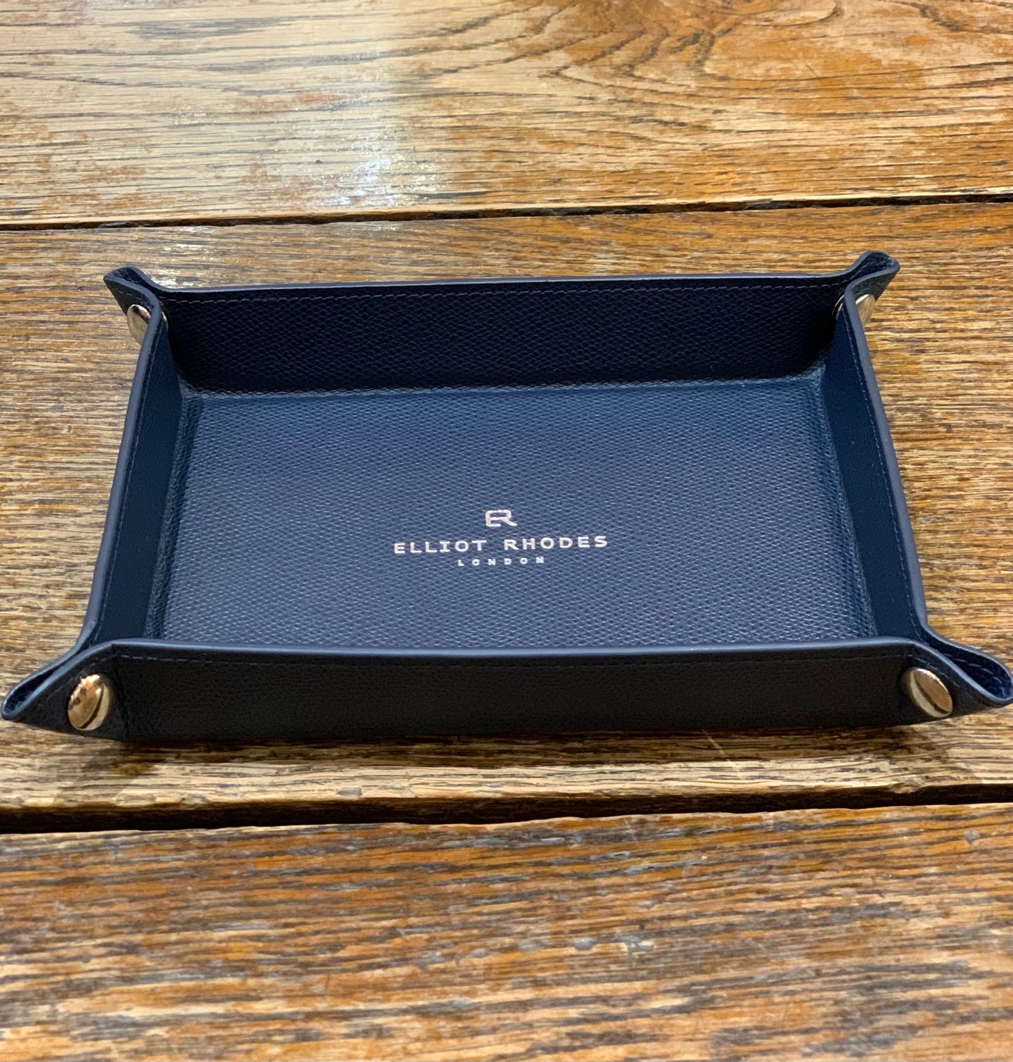 DAUPHIN LEATHER TRAY NAVY